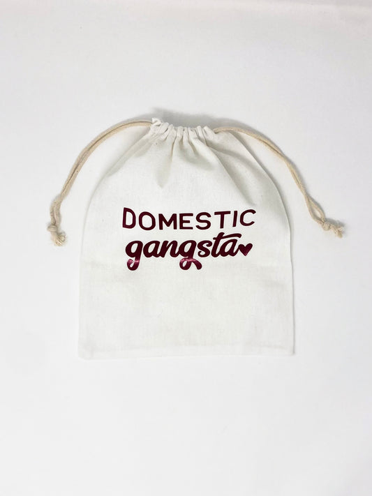 Domestic Gangsta Drawstring Pouch