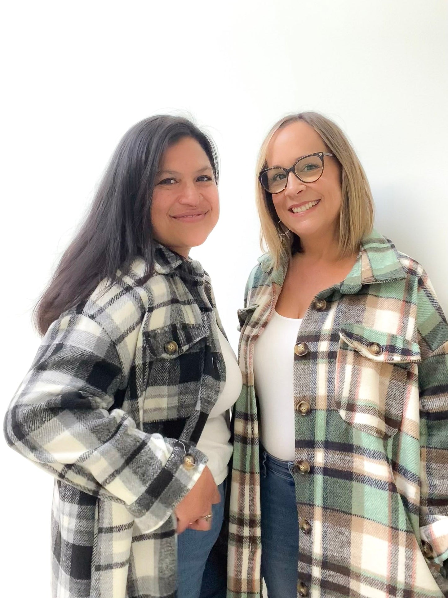 Flannel Shacket - Black & White