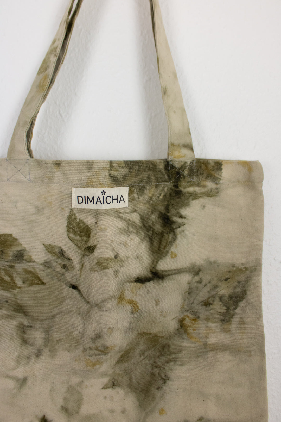 DIMAICHA Handwoven Banmara Eco Print Tote Bag