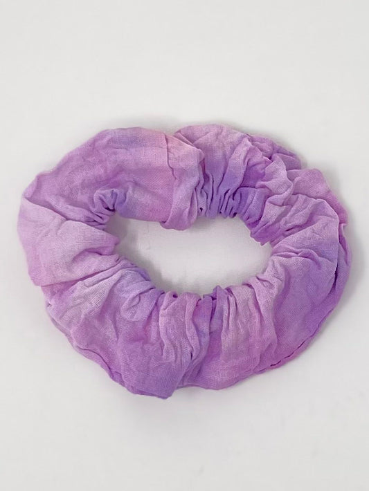 The Mini Scrunchie in Tie Dye Purple