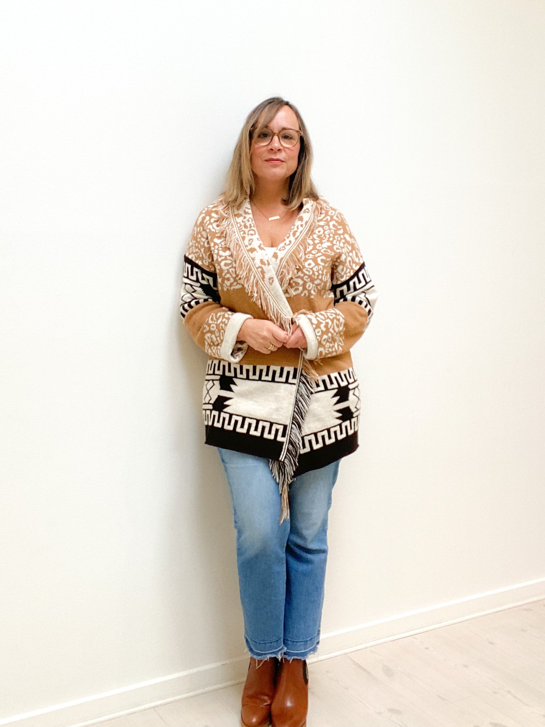 Aztec on sale fringe cardigan